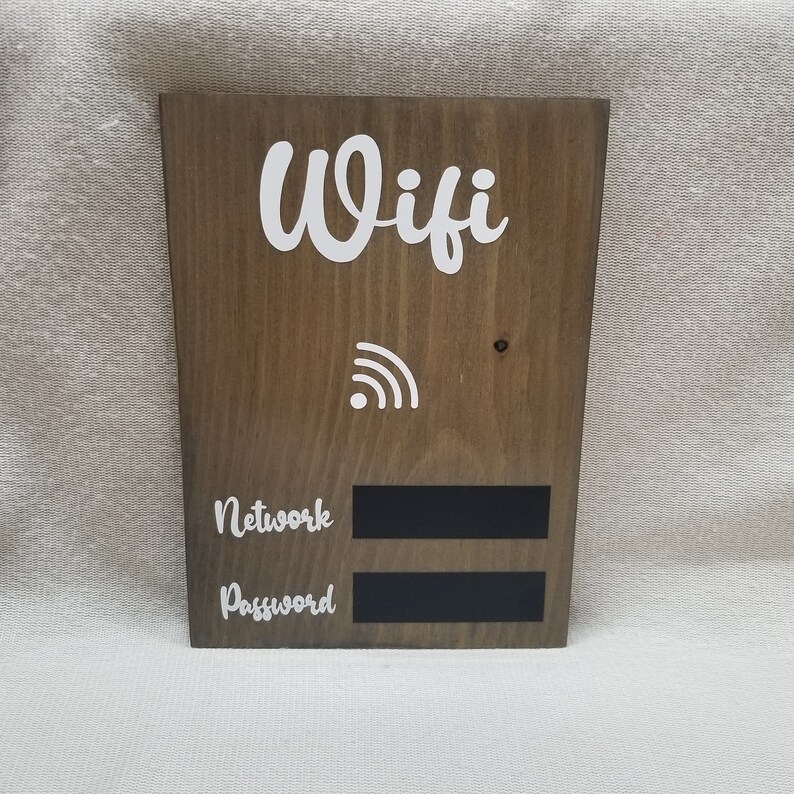 Wifi Sign Custom Wifi Password Wood Sign Wifi Network Sign Etsy