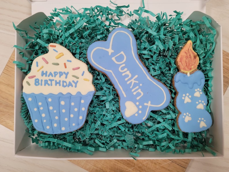 Birthday Dog Treats, Birthday Dog Cookies, Happy Barkday Box, All