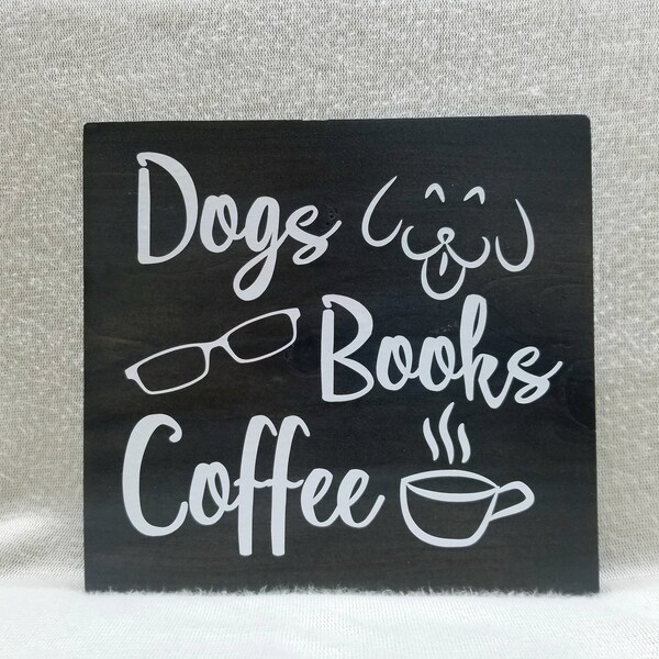 Dog Wood Sign Saying, Gift for Dog Lover's, Custom Wood Sign, Coffee Lover's Gift, Wooden Home Decor, Pet Lover Gift, Home Decor, Coffe Bar