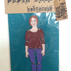 Personalized paper doll, custom made paper doll portrait image 4