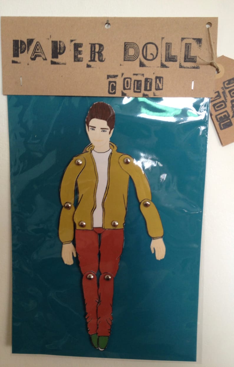 Personalized paper doll, custom made paper doll portrait image 3