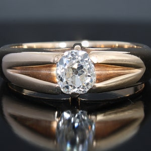 Art Deco Old Cut Diamond Solitaire Engagement Ring