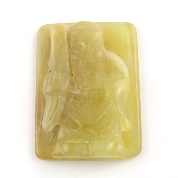 Antique Chinese Celadon Jade Pendant - image 7