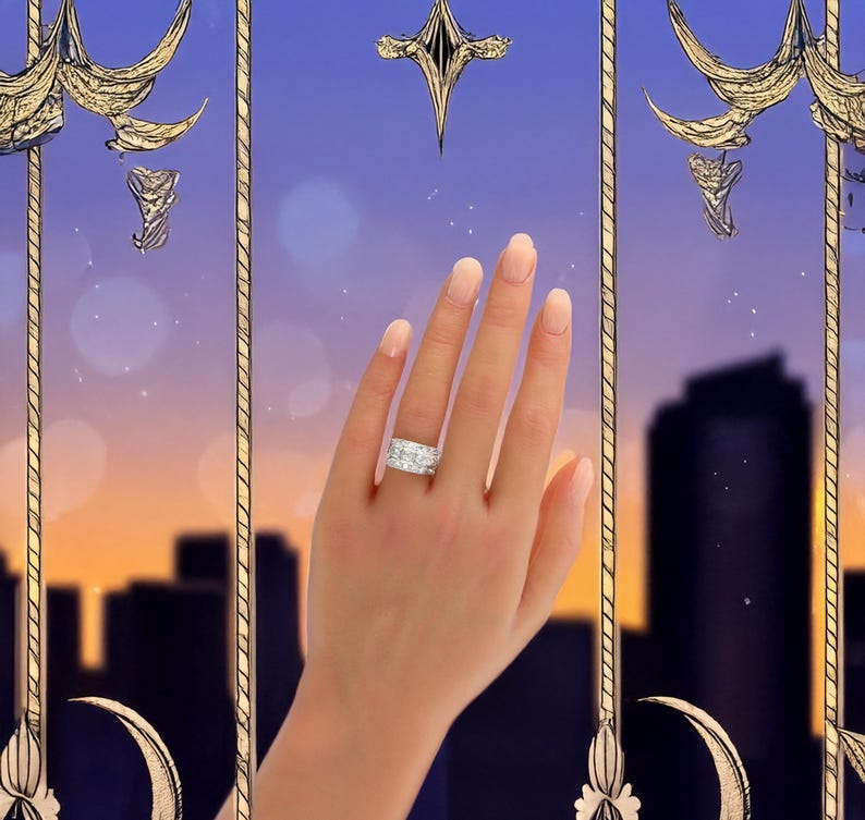 Fine Platinum Diamond Cluster Engagement Ring, Size 6.5 US, N UK, EU 54, We Can Resize, Certificate & Layaway Available