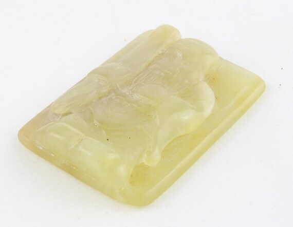 Antique Chinese Celadon Jade Pendant - image 8