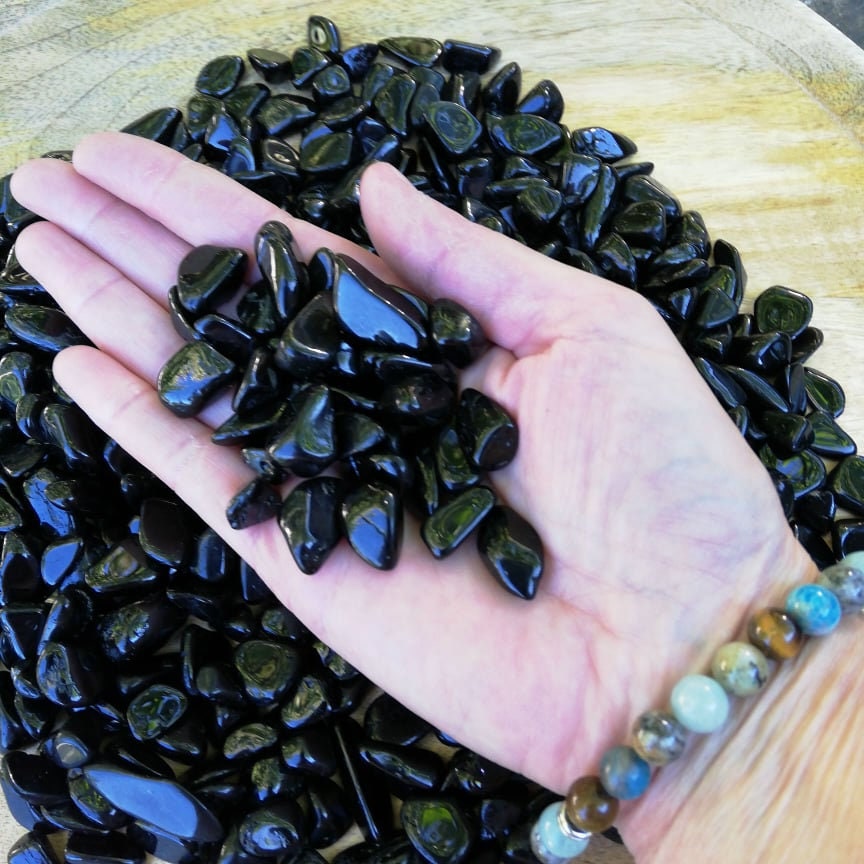 Cristal Noir de Pierre Chute Tourmaline, Protectrice, Guérison Cristal, Cristal Curatif