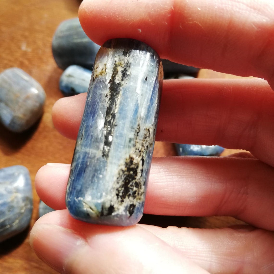 Kyanite Tumble Stone Kyanite Crystal Kyanite Stone 1 piece Etsy