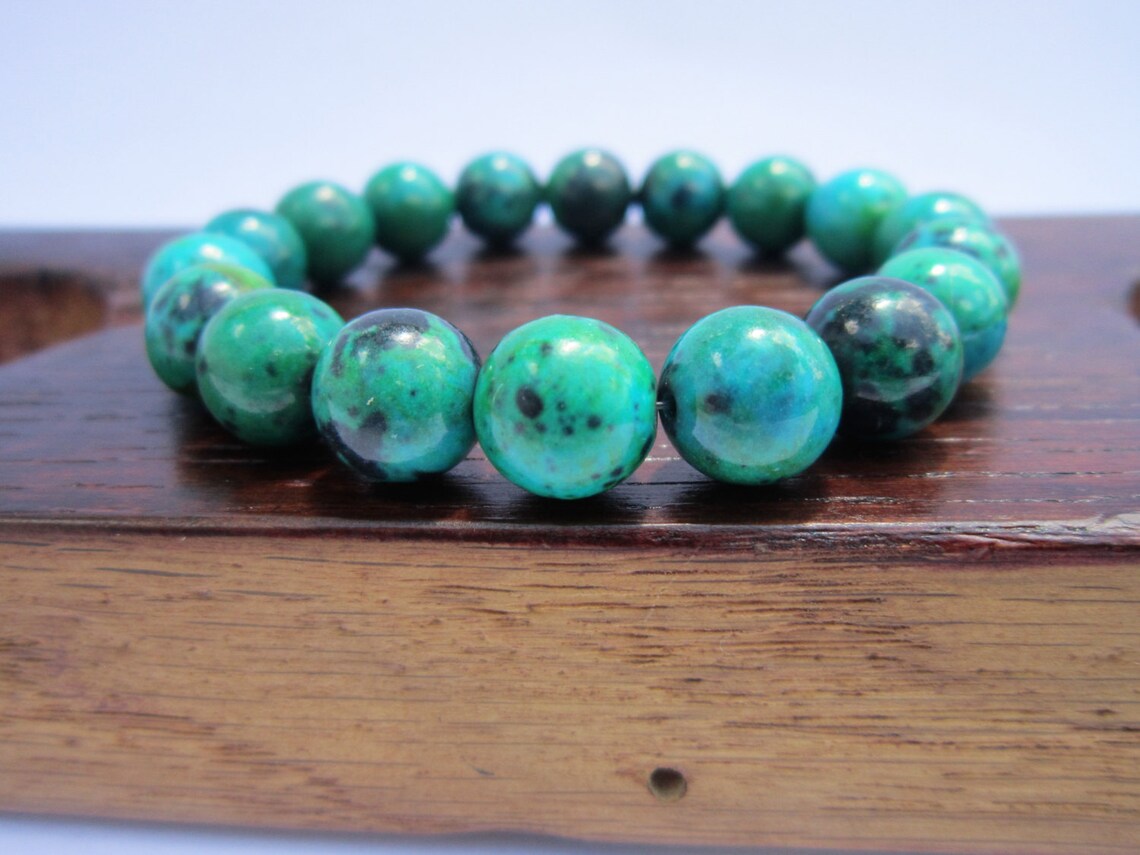Chrysocolla Bracelet Chrysocolla Bracelet Chrysocolla Healing Etsy