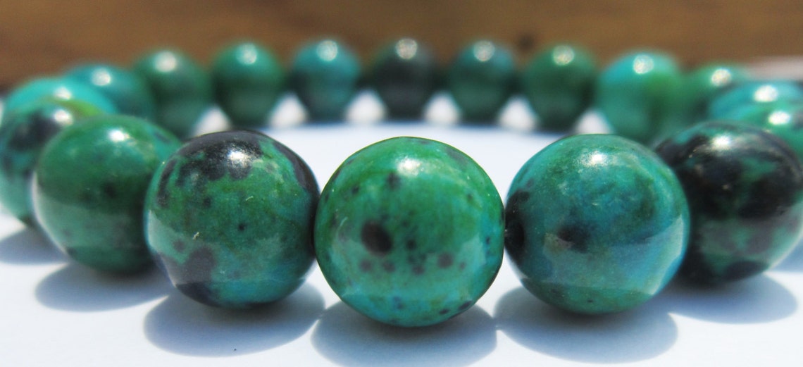 Chrysocolla Bracelet Chrysocolla Bracelet Chrysocolla Healing Etsy