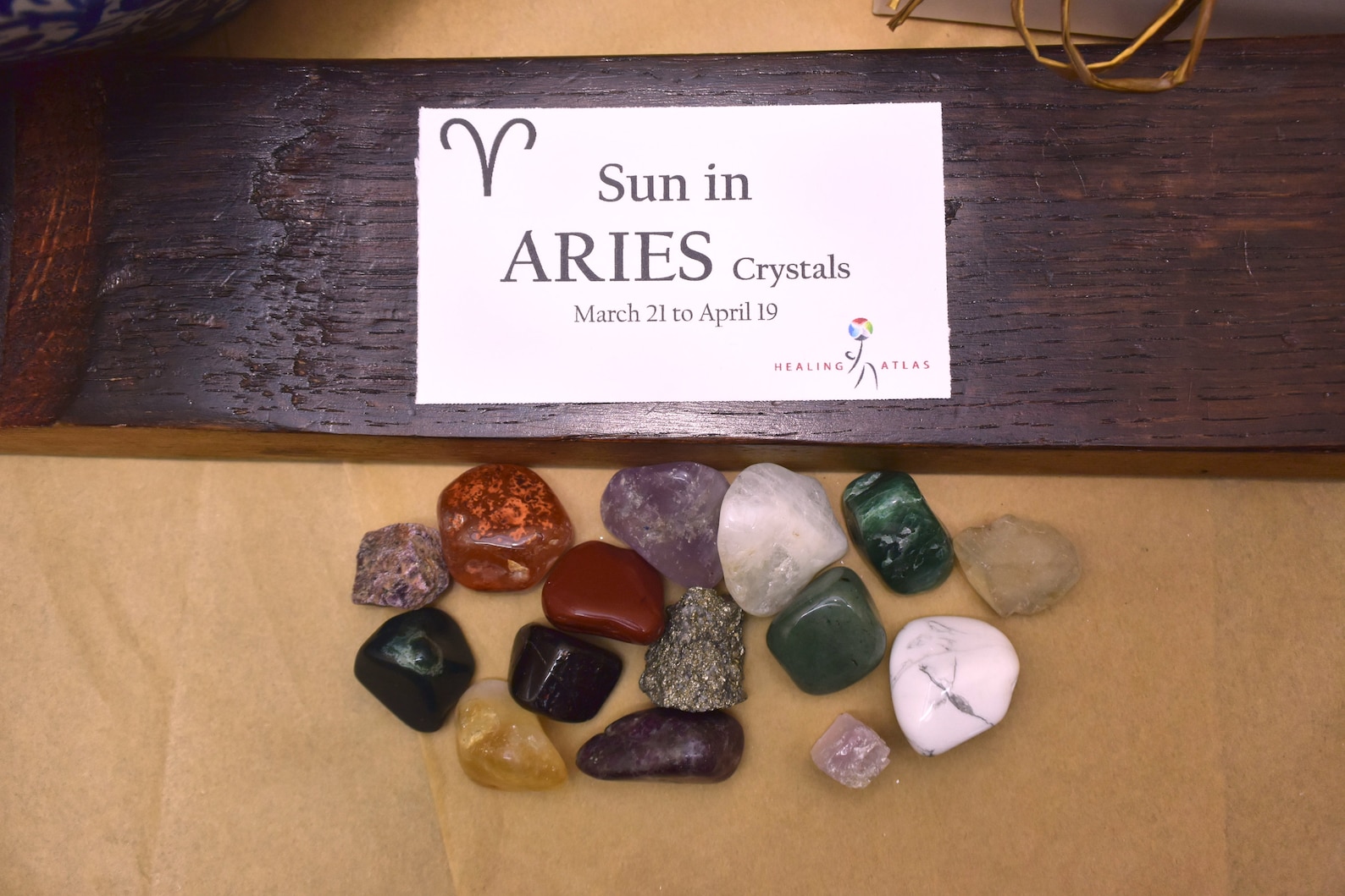 ARIES Zodiac Gemstone Kit Sun in Aries Crystals Kit Aries Etsy