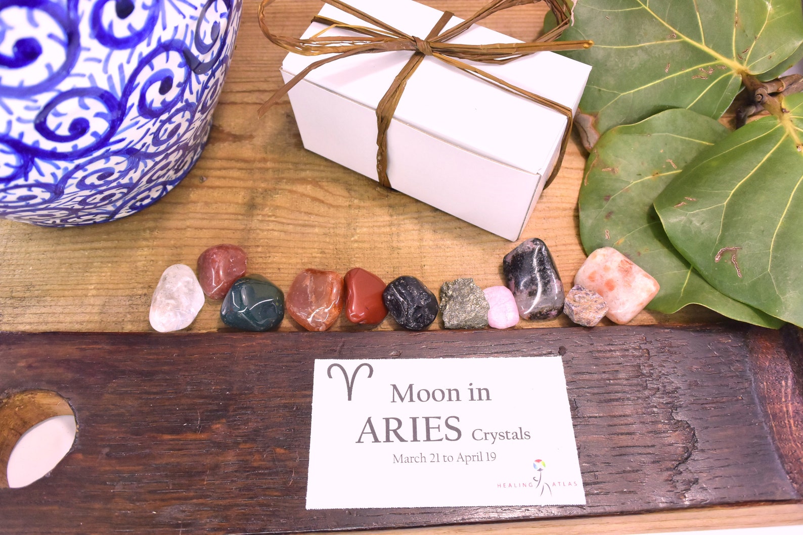 ARIES Zodiac Gemstone Kit MOON in Aries Crystals Kit Aries Etsy