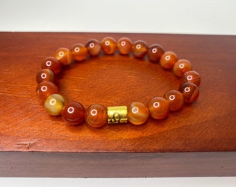 Leo Bracelet, Men's Leo Zodiac Bracelet, Leo Yoga Bracelet, Leo Gemstone Bracelet Leo Gemstone Bracelet Men's Leo Meditation Bracelet