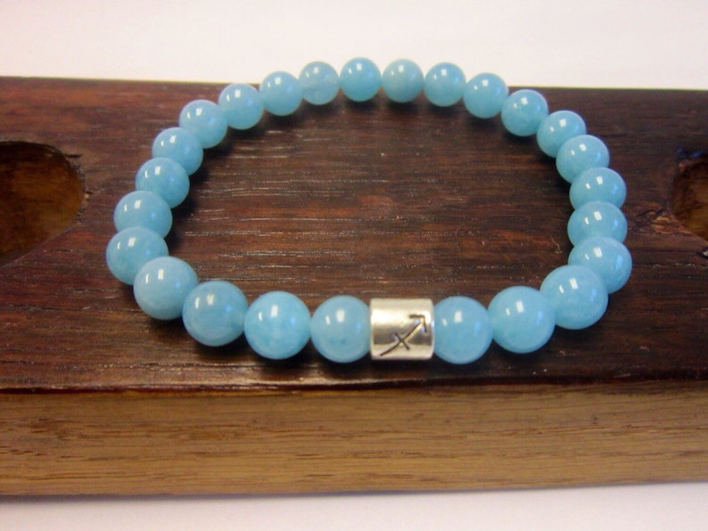 Libra Zodiac Bracelet Libra Gemstone Charm Bracelet Libra Etsy