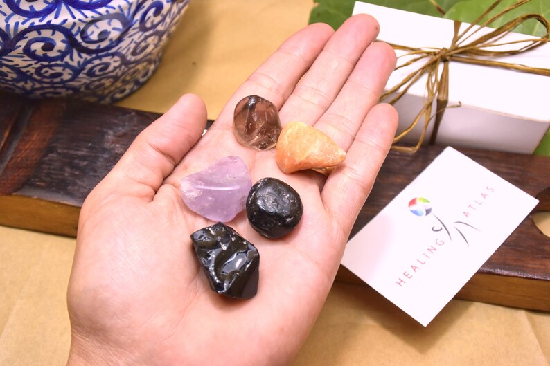 Cleansing Stones Gemstone Kit Cleansing Crystals Kit Stones Etsy