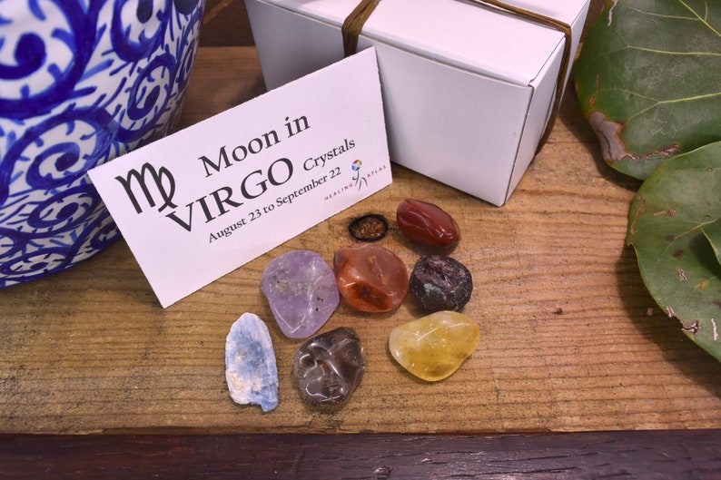 VIRGO Gemstone Kit MOON in Virgo Crystal Kit Healing Crystals Etsy