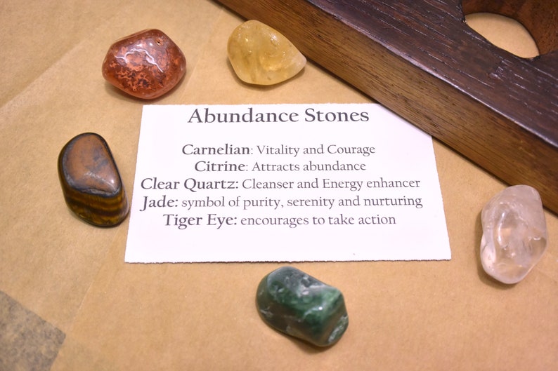 Abundance Gemstone Kit Abundance Crystals Kit Stones for Etsy