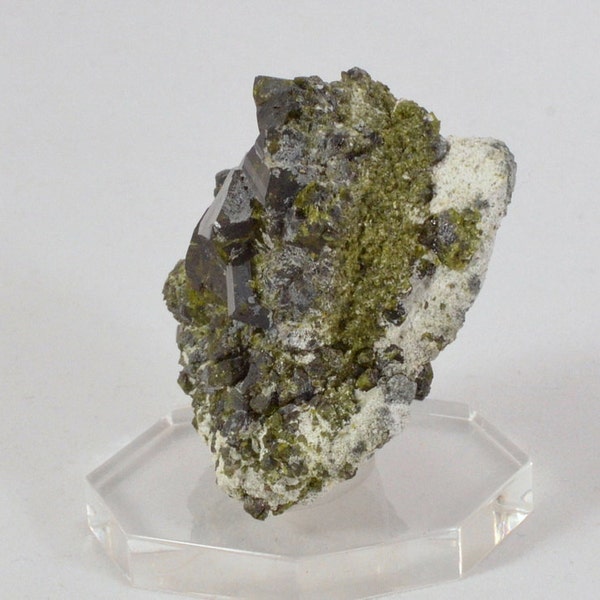 Epidote Crystals from Calumet Mine, Salida, Colorado