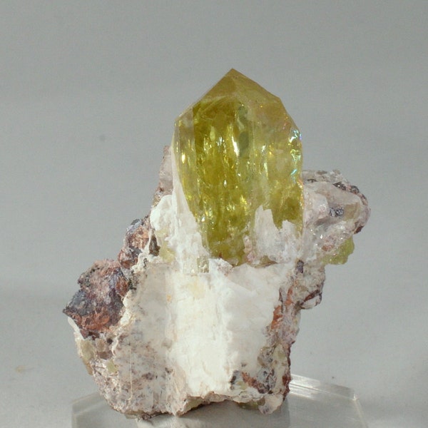 Gem Apatite in Native Rock from Mexico
