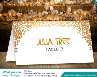DiY Printable Wedding Place Card Template Instant Download | Etsy