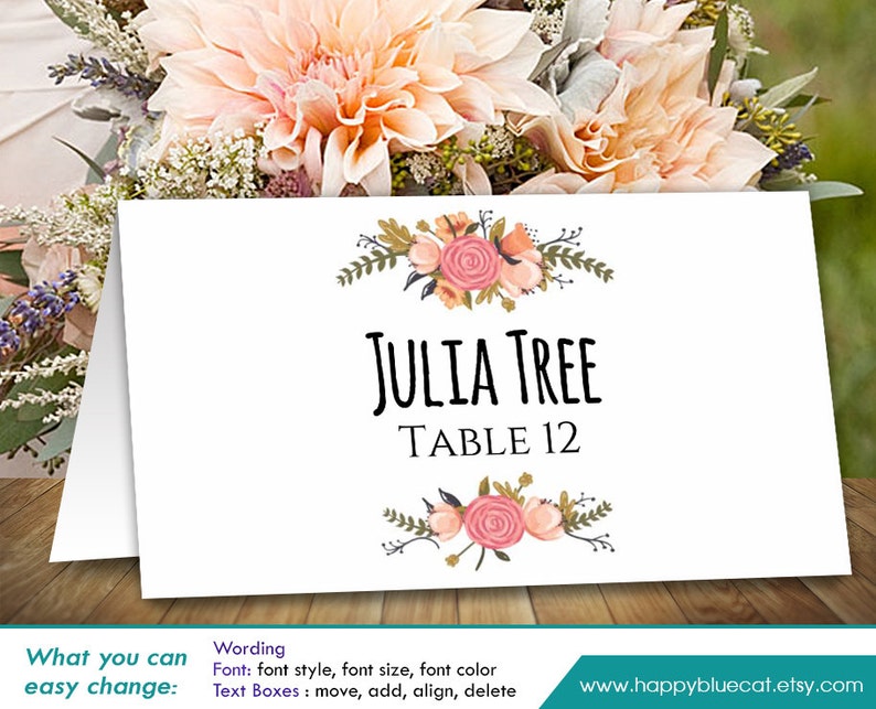diy-printable-wedding-place-card-template-instant-download-etsy
