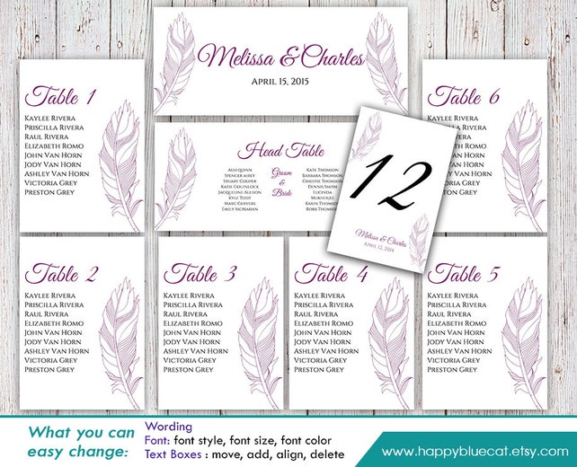 diy printable wedding seating chart template instant download printable wedding seating chart