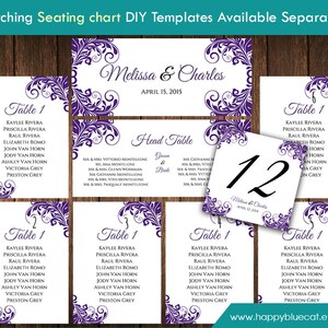 Diy Printable Table Number Card Template Instant Download - Etsy