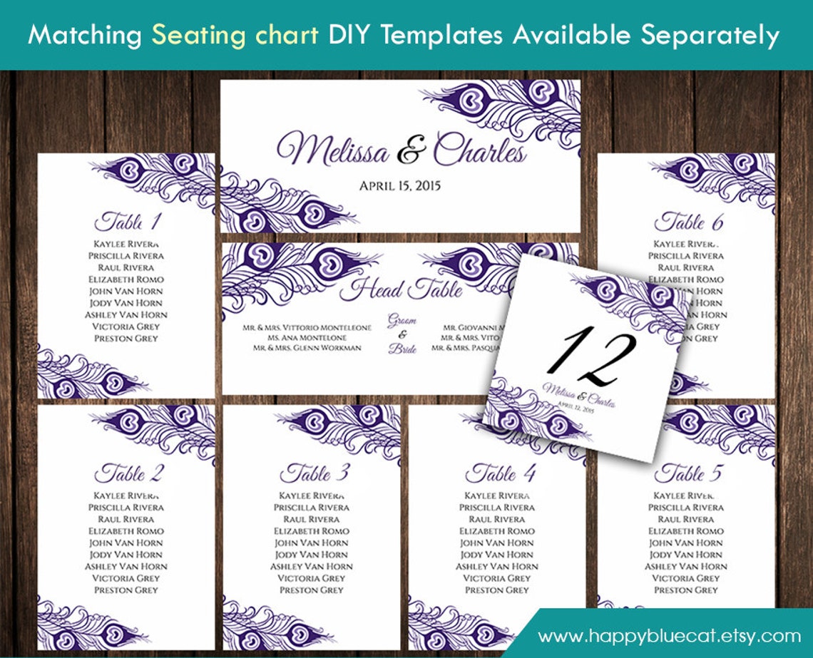 Diy Printable Wedding Fan Program Template Instant Download | Etsy
