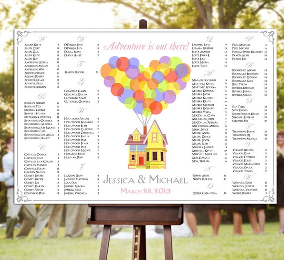 Free Wedding Seating Chart Poster