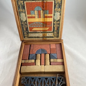 Antique German Toy Stone Anchor Blocks