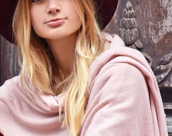CASHMERE-BLEND SORAYA Essential Travel Scarf - Subtle Ruffle - Quantities Limited!