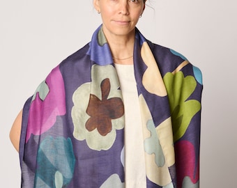 New! FLORA Cashmere-Blend Travel Scarf