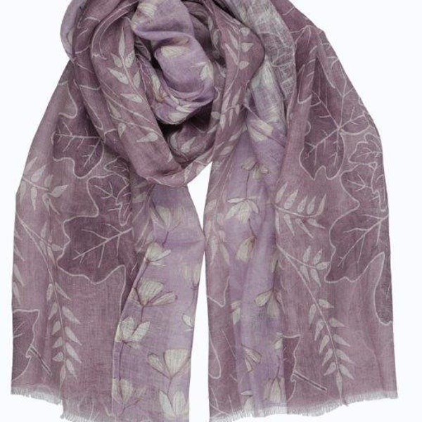 Summer Garden Organic Linen Travel Scarf & Wrap