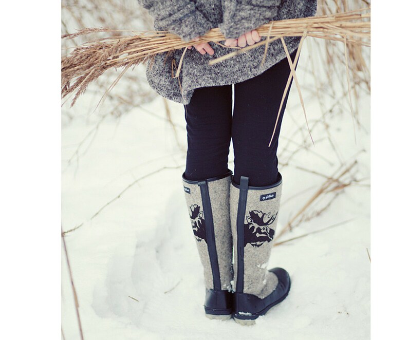 Winter Shoes Women Grey Felt Boots Women Felted Shoes Etsy