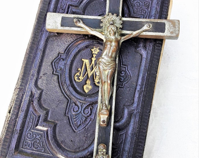 Antique Pectoral Cross Crucifix Skull Crossbones Sacred Etsy