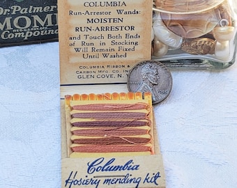 Vintage mid century advertising Taystee Bread sewing kit like matchbook never used Taystee Bread owl