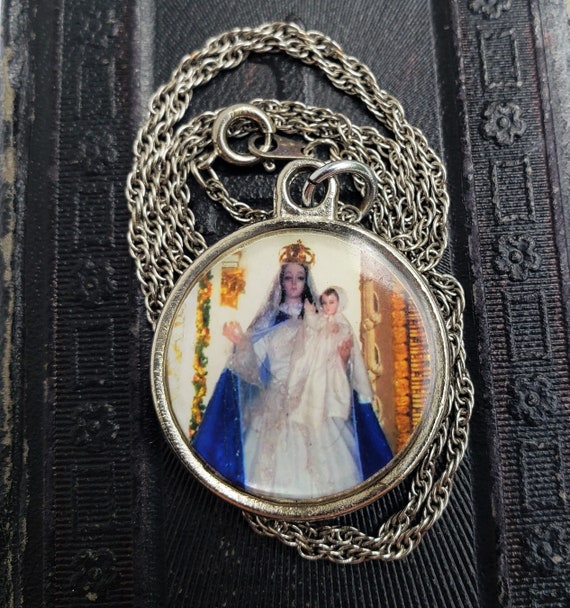 Madonna and shop child necklace