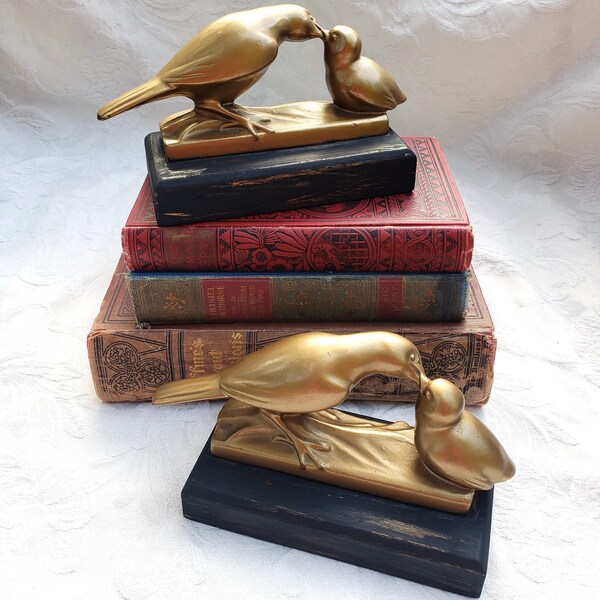 Brass Bird Bookends Etsy