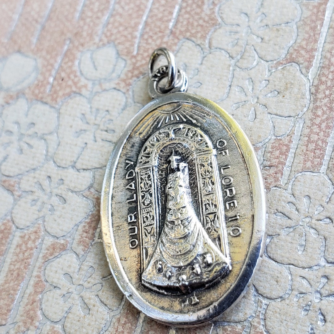 Saints For Sinners Our Lady of Loreto Hand Painted Medal