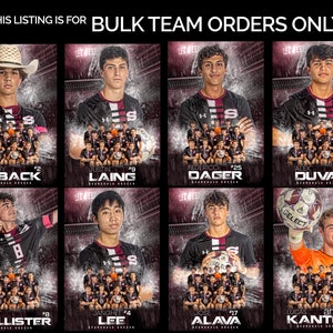 Custom School Sports Team Vinyl Banner or Poster - Bulk Order