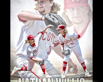 Baseball or ANY Sport Collage Design for team youth athlete