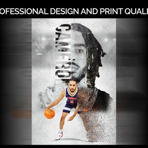 Custom Sportrait Poster: Basketball, School Team Sports image 4