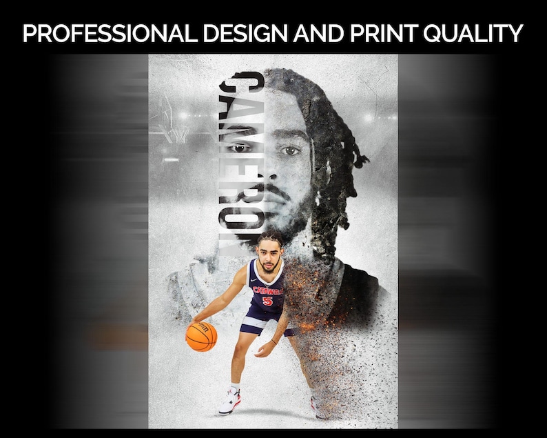 Custom Sportrait Poster: Basketball, School Team Sports image 4