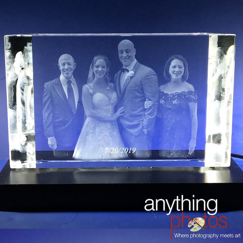 3D Crystal Prism with Personalized Laser Engraving 3 Dimensional Photo Crystal Photo image 9