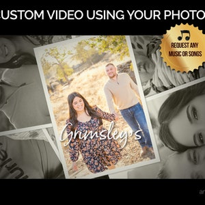 Photo Video Slideshow with Music and Special Effects Wedding Newborn Family Anniversary Senior Death or ANY Occasion image 2