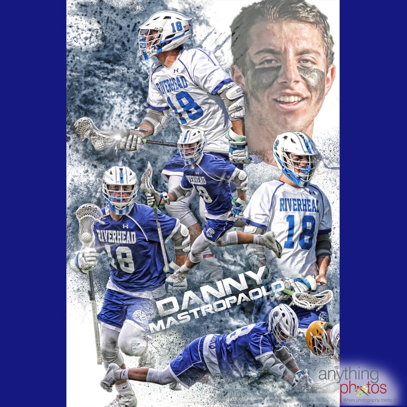 Custom Lacrosse Sports Poster Collage for ANY SPORT Team or Etsy