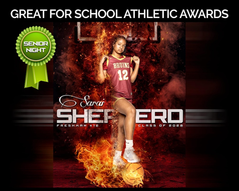 Custom Sportrait Poster: Basketball, School Team Sports image 5