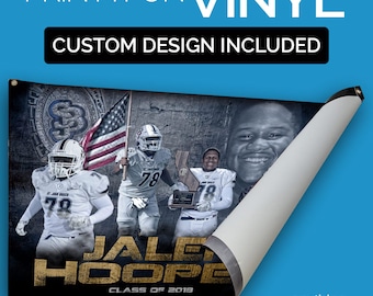Custom Designed Sports Banner printed on Vinyl - Sportrait Design and Banner Printing School team Sports