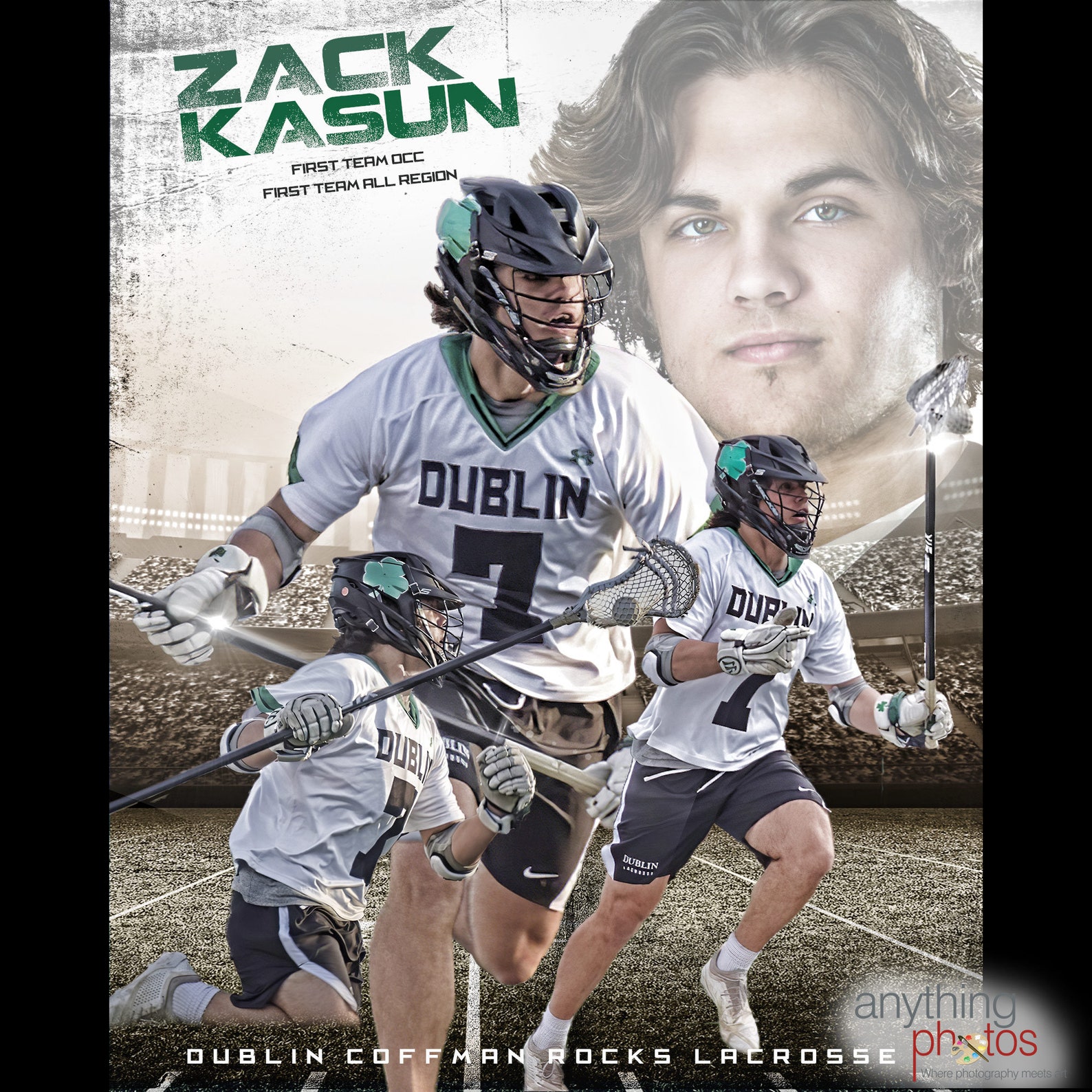 Custom Lacrosse Sports Poster Collage for ANY SPORT Team or Etsy