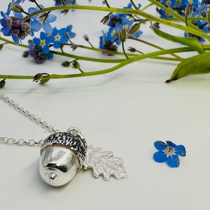 Acorn Necklace - Silver