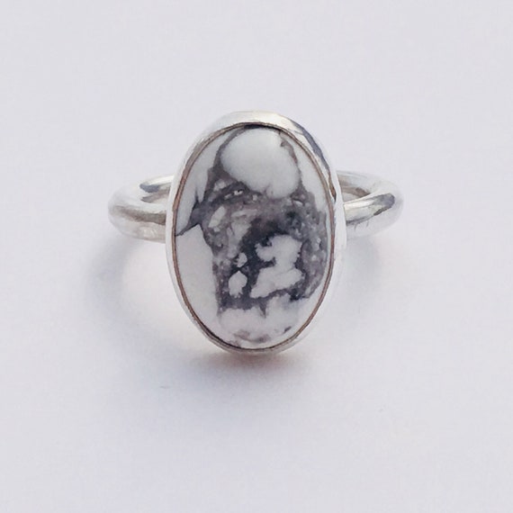 White Onyx Ring Etsy
